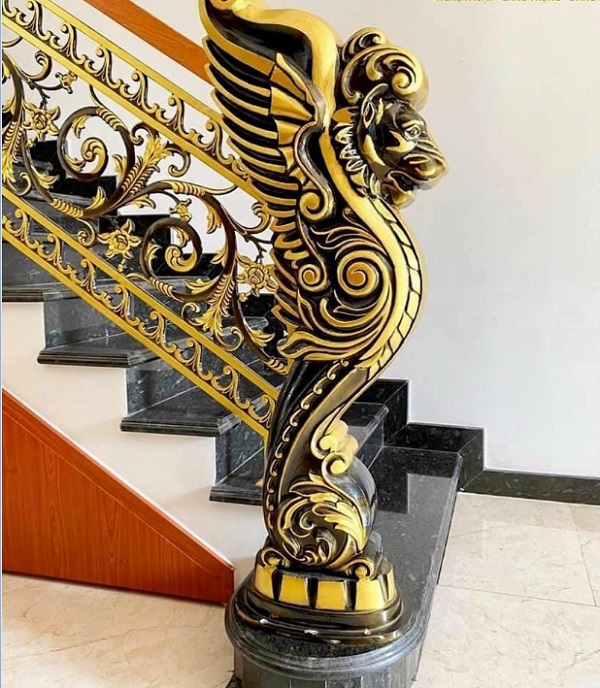 Mẫu cầu thang nhôm đúc hợp kim