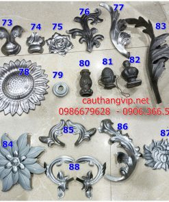Hoa sắt dập trang trí cửa cổng, hàng rào, lan can cầu thang