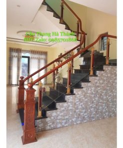 Thi Công Cầu thang kính - hợp kim nhôm- Cầu Thang Sắt City