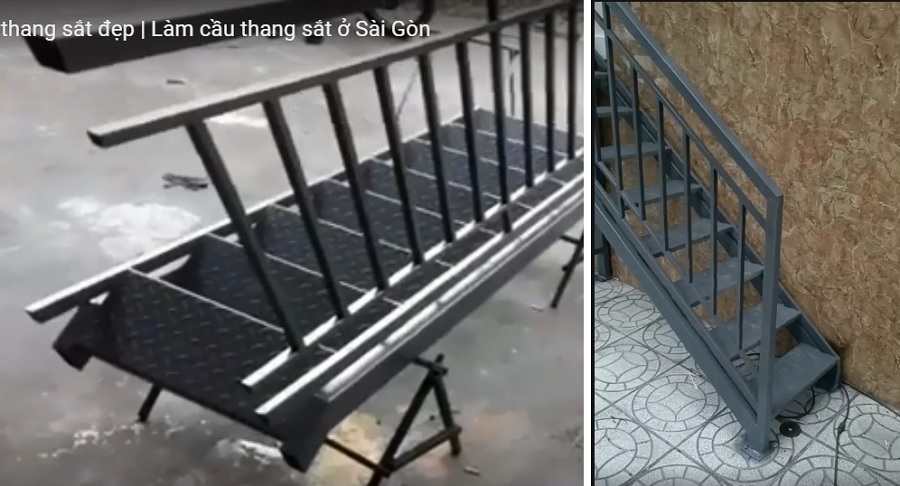Làm cầu thang sắt