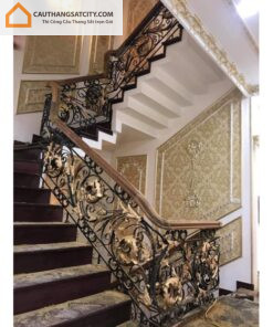 Cầu thang sắt nghệ thuật châu Âu MDSCA 19